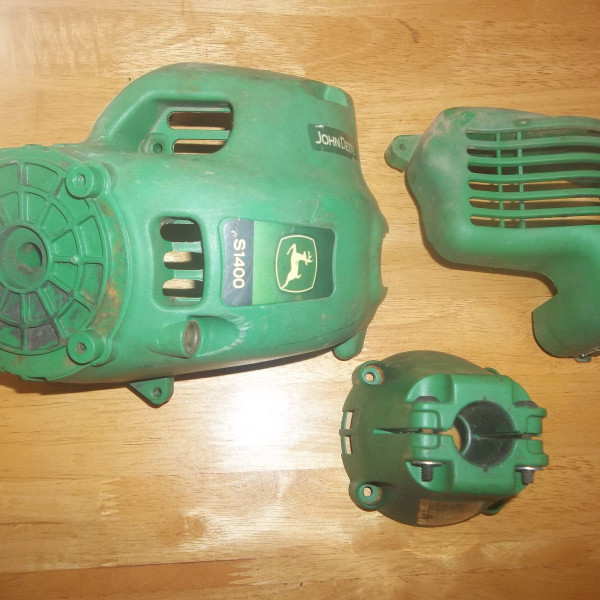 John Deere S1400 Trimmer Starter Housing Engine Covers,* USED* Dyer 2